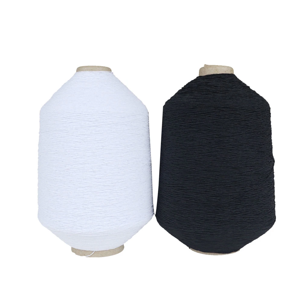 90# 100# Shirring Elastic Rubber Double Covered Polyester Thread Low Price Thin Elastic Thread