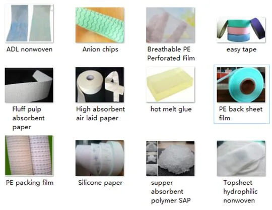 Fiber Elastic Thread for Baby Diaper Raw Materials with SGS