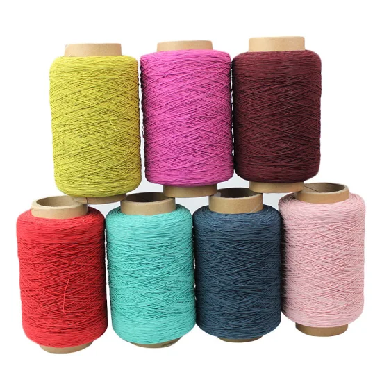 Oekotex Abpf Spandex Double Covered Yarn Elastic Thread for Produce Elastic Webbing Tape Rubber Thread Yarn for Garment