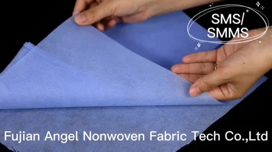 Angel High Quality Nonwoven Fabric SMS Fabric for Coverall SMS Non